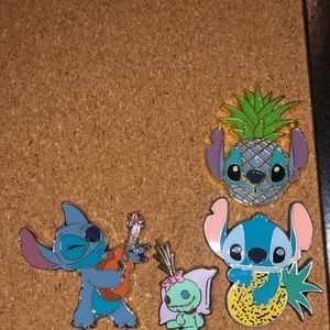 Disney lilo and stitch pin lot